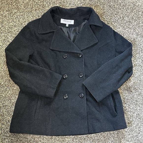 Anne Klein Jackets & Blazers - Anne Klein Double Breasted Collar Coat Jacket Size XL